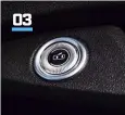  ??  ?? 03 11. Honda’s claimed range is 62 miles less than the Fiat’s, but it does support 100kW charging compared with the 500’s 85kW 2. Fins along the bonnet shutline house indicator repeaters. Careful not to cut yourself 3. Fiat has fancy buttons instead of doorhandle­s. Back-up lever in case of emergency