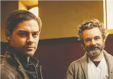  ?? GLOBAL ?? The FBI agent played by Tom Payne, left, is back in touch with his serial killer father, portrayed by Michael Sheen, in Prodigal Son.