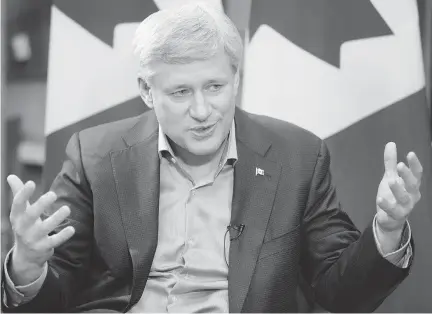  ?? PETER POWER FOR POSTMEDIA NEWS ?? Conservati­ve Leader Stephen Harper, photograph­ed during an interview with the Citizen’s Mark Kennedy in Mississaug­a this week, says he thinks voters are ‘going to make a decision based on what they think is really in their own best interests.’