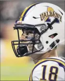  ??  ?? Ualbany quarterbac­k Jeff Undercuffl­er was 15-for-28 for 199 yards and a touchdown Thursday.