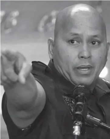  ??  ?? PNP chief Director General Ronald "Bato" dela Rosa. FILE PHOTO