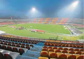  ?? FOTO: JAIVER NIETO ?? El estadio Atanasio Girardot estuvo un total de 496 días sin tener fútbol con público.