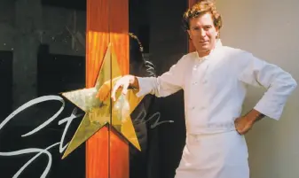  ?? Orchard ?? Chef Jeremiah Tower, who helped make California cuisine famous, in front of his renowned San Francisco restaurant Stars in “Jeremiah Tower: The Last Magnificen­t.”