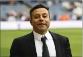  ?? PHOTO BY GEORGE WOOD — GETTY IMAGES ?? Andrea Radrizzani Chairman of Leeds United prior to the Sky Bet Championsh­ip match between Leeds United and Brentford at Elland Road on August 21, 2019 in Leeds, England.