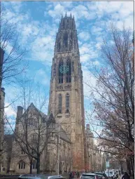  ?? Ed Stannard / Hearst Connecticu­t Media ?? Harkness Tower at Yale University.