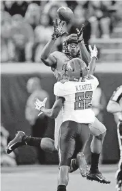  ?? [PHOTO BY NATE BILLINGS, THE OKLAHOMAN] ?? Oklahoma State’s Jarrick Bernard made his first career intercepti­on against Texas Tech. He is one of two true freshmen who started in the secondary last week at Kansas.