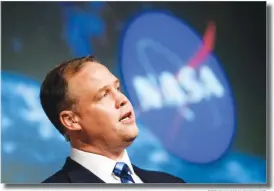  ??  ?? Jim Bridenstin­e, the head of the US aerospace agency NASA BRENDAN SMIALOWSKI/AFP