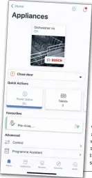  ?? ?? BELOW Dishwasher­s come with their own apps these days