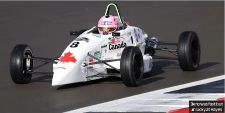 BERG GETS BRITISH F4 SEAT WITH FORTEC - PressReader