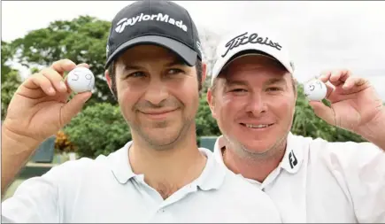  ?? GALLO IMAGES ?? WELL BELOW PAR: Jorge Campilllo and Colin Nel both shot a 59 on the third day of the Nelson Mandela Championsh­ip at Mount Edgecombe Country Club yesterday. Despite the ‘record’ scores, their feat won’t enter the books due to course changes brought...