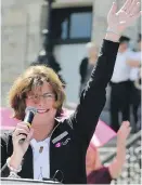  ??  ?? Gayle Duteil addresses a 2015 event at the legislatur­e.