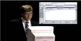  ??  ?? En 1991, Bill Gates présente le VB en personne.