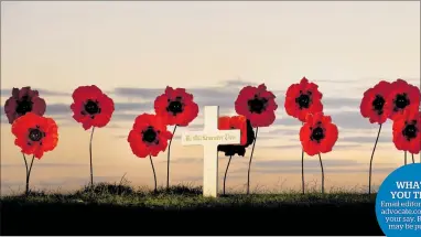  ?? PHOTO / FILE ?? Anzac Day is a time of collective reflection when we can share a genuine sorrow at the loss of so many lives in war.