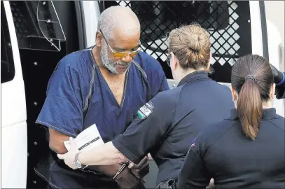  ?? Eric Gay ?? The Associated Press James Mathew Bradley Jr. arrives at the federal courthouse for a hearing Monday in San Antonio. Bradley was arrested in connection with the deaths of 10 people packed into a broiling tractor-trailer.