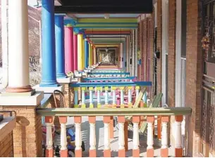  ??  ?? The winner for "Pastel Colors" was this photo of colorful porches in Charles Village.