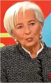  ?? ?? Christine Lagarde, presidenta del Banco Central Europeo.