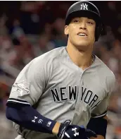  ??  ?? Aaron Judge a remporté le concours de circuits lundi soir. PHOTO D’ARCHIVES AFP