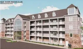  ?? Contribute­d rendering ?? Developers are looking to expand on already-approved plans for a marina, restaurant and apartment buildings off River Road along the Housatonic River.