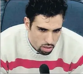  ?? AFP ?? Jamal Zougam, durante el juicio por los atentados de Madrid (2007)