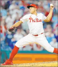  ?? Chris Szagola The Associated Press ?? Left-hander Ranger Suárez threw a completega­me shutout in the Phillies’ 5-0 victory against the Colorado Rockies on Tuesday.