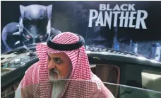  ?? AP ?? Marvel superhero movie ‘Black Panther’ had the honour of being the first movie to show at a cinema in Saudi Arabia since public movie screenings in the country were banned in the 1980s