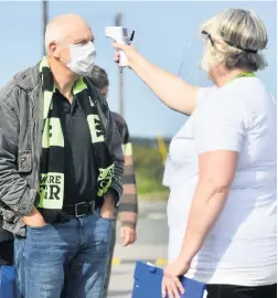  ??  ?? Forest Green had a pilot event with fans at the New Lawn in September