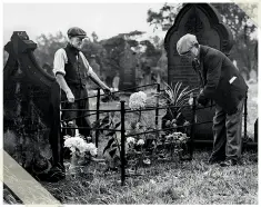  ??  ?? BELOW Gates and railings, like these in a cemetery in Jesmond, Newcastle, were removed from private and public places all over the country and used for munitions. September 1942