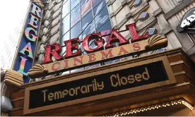  ?? Photograph: Erik Pendzich/REX/Shuttersto­ck ?? A Regal cinema on New York’s 42nd Street remains closed due to the coronaviru­s outbreak.
