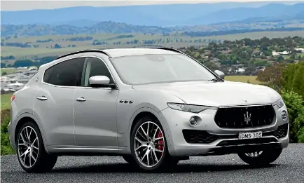  ?? SUPPLIED ?? The new Maserati Levante S parked overlookin­g Bathurst in inland New South Wales.