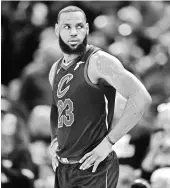  ?? DAVID RICHARD/USA TODAY SPORTS ?? LeBron James says he’s not worried about his team in its playoff series against Indiana.