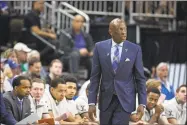  ?? Stephen B. Morton / Associated Press ?? Yale men’s basketball coach James Jones coaches during last year’s NCAA tournament.