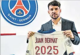  ?? FOTO: PSG ?? Bernat no jugará en el Barça
Le quería libre en junio pero renovó ayer por el PSG