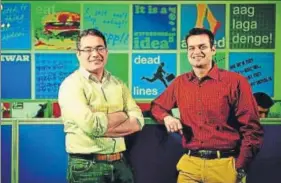  ?? MINT/FILE ?? Snapdeal’s cofounders Kunal Bahl (L) and Rohit Bansal.