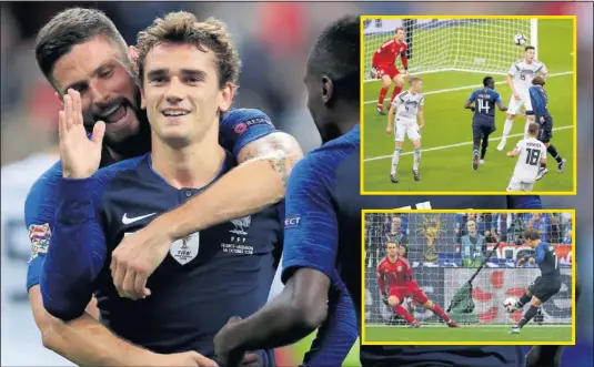  ??  ?? ESTRELLA. Griezmann fue el mejor jugador del partido gracias a sus dos goles, que sirvieron para remontar el tanto inicial de Kroos..