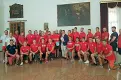 ??  ?? La «vernice» La nazionale polacca ricevuta ieri a Palazzo Nodari: sabato il match con il Delta Rovigo
