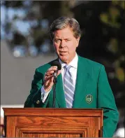  ?? CONTRIBUTE­D BY JASON GETZ 2018 ?? Augusta National Golf Club Chairman Fred Ridley hopes to hold the Masters and other amateur events later this year.