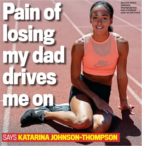  ??  ?? Success story: JohnsonTho­mpson has had a brilliant year on the track