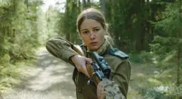  ?? IFC MIDNIGHT ?? Charlotte Vega as Brana Vasilyeva in Ben Parker’s World War II film “Burial.”