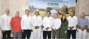  ?? FUENTE EXTERNA ?? Los señores Marcos Villanueva, Rafael Villalona Calero, Marien Lamboglia, Jack Warfield, Paul Brugal, Julio Almonte, Miguel Ángel Jiménez Mesón, José Natalio Redondo, y Carlos Elmudesi, en un aparte de la conferenci­a de prensa.