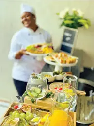  ?? ?? SERVICE WITH A SMILE:
Booh Events set-up