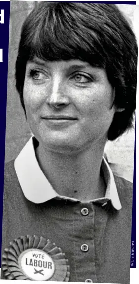  ?? Picture:MIRRORPIX ?? Outspoken: Harriet Harman on the campaign trail in 1982