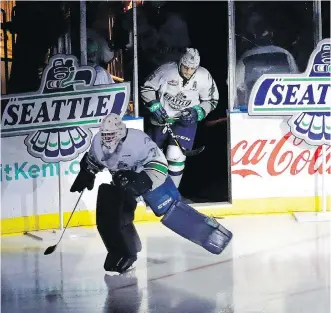  ?? TED WARREN/THE CANADIAN PRESS ?? Seattle Thunderbir­ds vice-president of hockey operations Russ Farwell says he moved the WHL team in 2009 to Kent, Wash., just south of Seattle, as a hedge against NHL expansion.