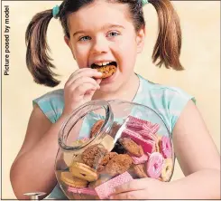  ??  ?? SWEET TOOTH: Kids are risking obesity and diabetes