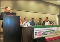 ?? ERIC DEVLIN — DIGITAL FIRST MEDIA ?? Industry leaders discussed the use of cannabis to treat opioid addiction during a panel discussion at the World Medical Cannabis Conference and Expo in Pittsburgh Friday.