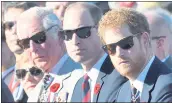  ?? ARTHUR EDWARDS — POOL/GETTY IMAGES ?? Prince Charles, left, and his sons Prince William, center, and Prince Harry have been said to not be getting along.