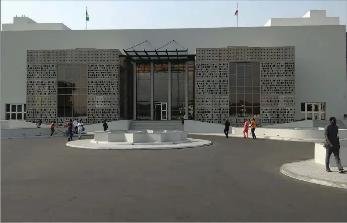  ??  ?? The front view of the new Bayelsa governor's office