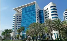  ??  ?? DIVERSE: The Mubadala headquarte­rs in Abu Dhabi. The state fund’s portfolio spans six continents with interests in multiple sectors and asset classes