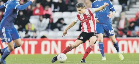  ??  ?? George Dobson in action for Sunderland.