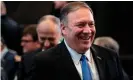  ??  ?? ‘Mike Pompeo has stated that ‘the United States government is expressing no view on the legal status of any individual settlement’.’ Photograph: Kenzo Tribouilla­rd/AFP via Getty Images