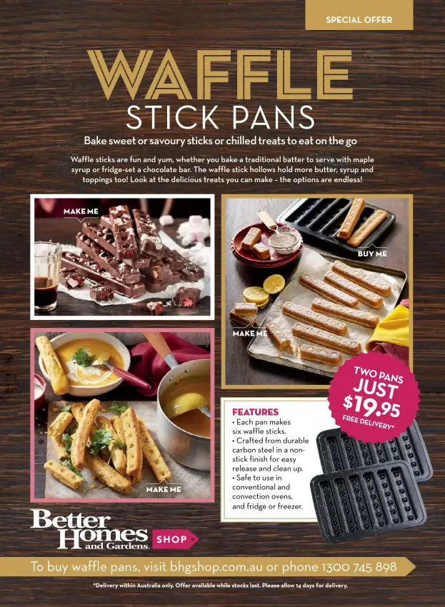 Waffle Stick Pan - Shop